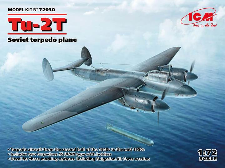 Actual product image ICM Tu-2T, Soviet torpedo plane