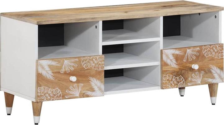 VidaXL TV-Schrank 100x33,5x46 cm Massivholz Mango