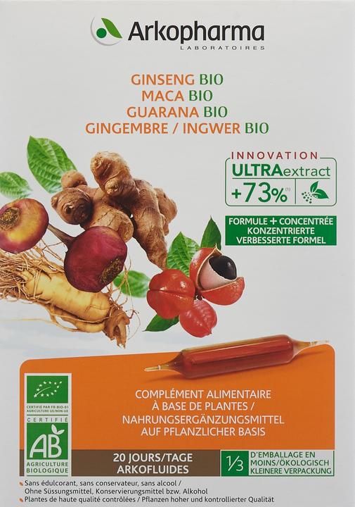 Immagine prodotto Arkopharma Arkofluide Ginseng-Macaeln (20 Pezzo/i, Fiala, 375 g)