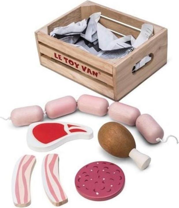 Actual product image Le Toy Van Meat & Sausage Box Market