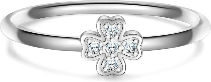 Glanzstücke München Damen Ring Kleeblatt Sterling Silber - 34566