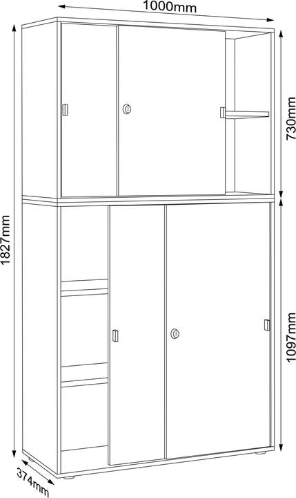 Valori nutrizionali e ingredienti VCM Salia (100 x 37 x 187 cm)