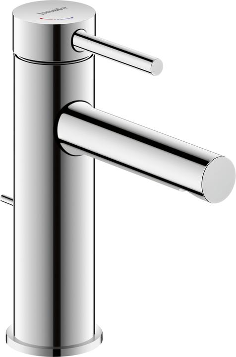 Duravit Circle Einhebel-Waschtischmischer M FreshStart, mit Ablaufgarnitur, Ausladung 117 mm, Chrom