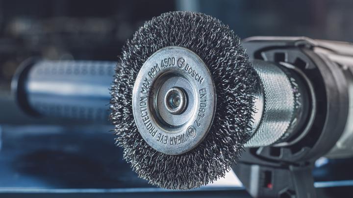 Actual product image Bosch Professional Zubehör PRO Stainless Steel clean disc brush, straight shaft, 50 x 0.2 mm