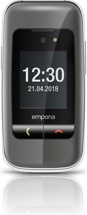 Produktbild Emporia ONE (V200i), Grosstastenklapphandy, grau (2.40", 2 Mpx, 2G)