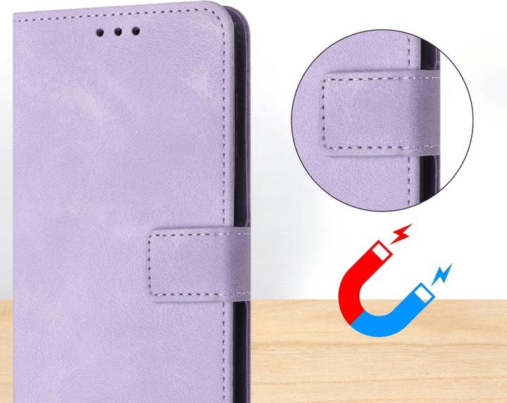 Produktbild Cover-Discount Galaxy A55 – Wildleder Look Etui im Vintage Design (Samsung Galaxy A55)