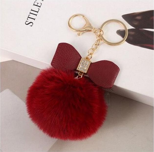 Image du produit MU Style Porte-clés pompon avec noeud