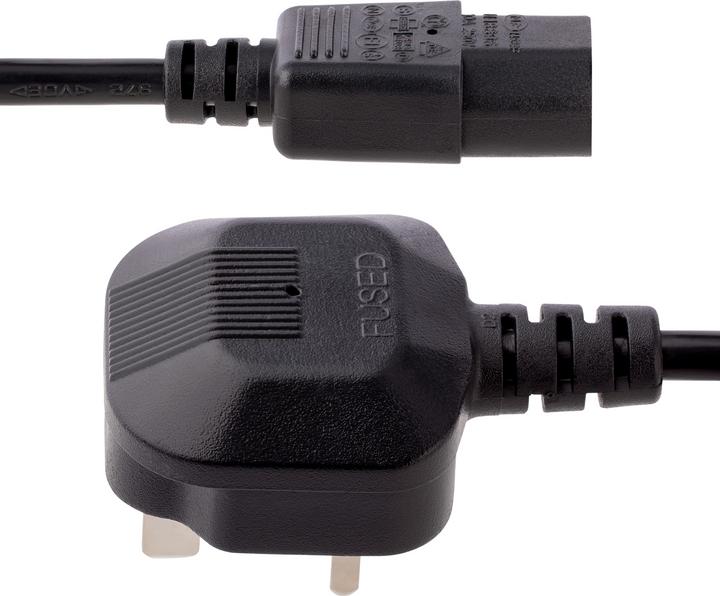 Image du produit StarTech Câble d'alimentation 3m - C13 sur BS 1363 Câble de connexion secteur (3 m, C13)