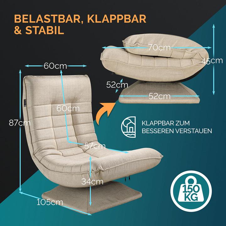 Produktbild Casaria Bodenstuhl