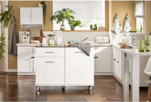 Actual product image SoBuy Kitchen cabinet white