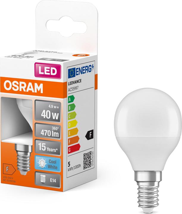 Produktbild Osram Led Star Classic P (E14, 40 W, 470 lm, 1 x, F)
