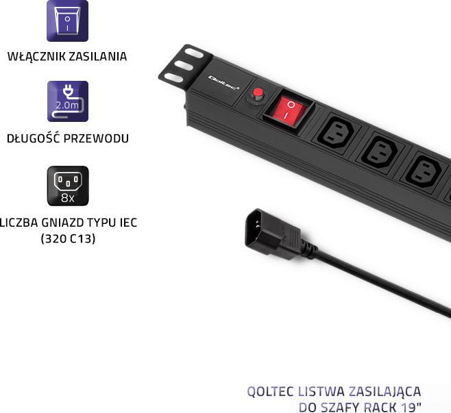 Actual product image Qoltec 53998 Uninterruptible power supply (UPS)