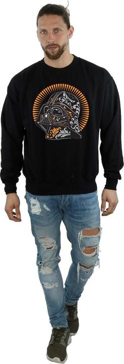 Actual product image Star Wars Mens Darth Vader Dia De Los Muertos Sweatshirt (L)