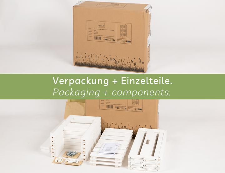 Image du produit Needs&Wants Multi-Pflanzenständer "Placy1" mit 3 Kästen, Fichte (weiss)