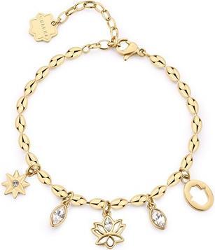 Actual product image Brosway Unique Gold-Plated Bracelet With Chakra Pendants Bhkb252