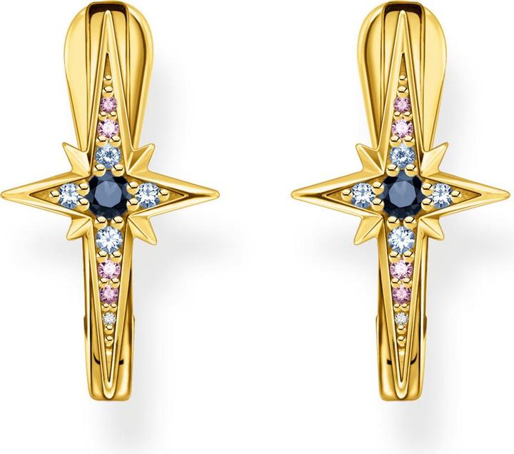 Actual product image Thomas Sabo Creoles star gold (925 silver, Gold plated, With stone(s))