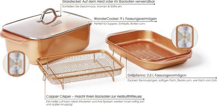 Produktbild Livington Copperline Wonder Cooker (Bräter + Schmortopf, Aluminium)