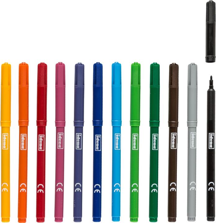 Image du produit Idena Feutre de coloriage 12 pièces Largeur de trait : 2 mm (Assortiment, 12 x)