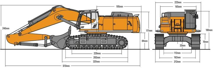 Actual product image Amewi Full Metal Excavator 1:14 (RTR Ready-to-Run)