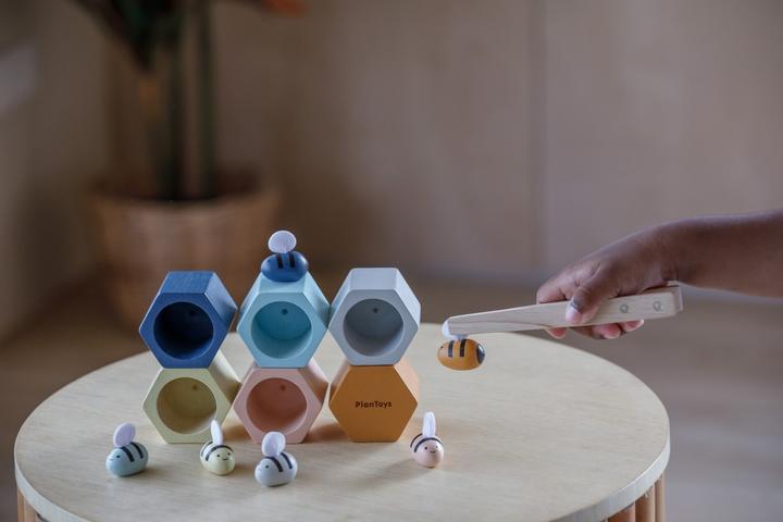Actual product image Plantoys Honeycomb (German, French, Italian, English)