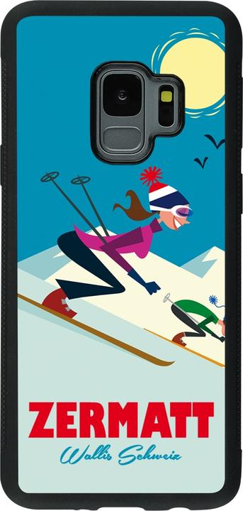 Produktbild PhoneLook Hülle Silikon schwarz Zermatt Ski Downhill (Samsung Galaxy S9)