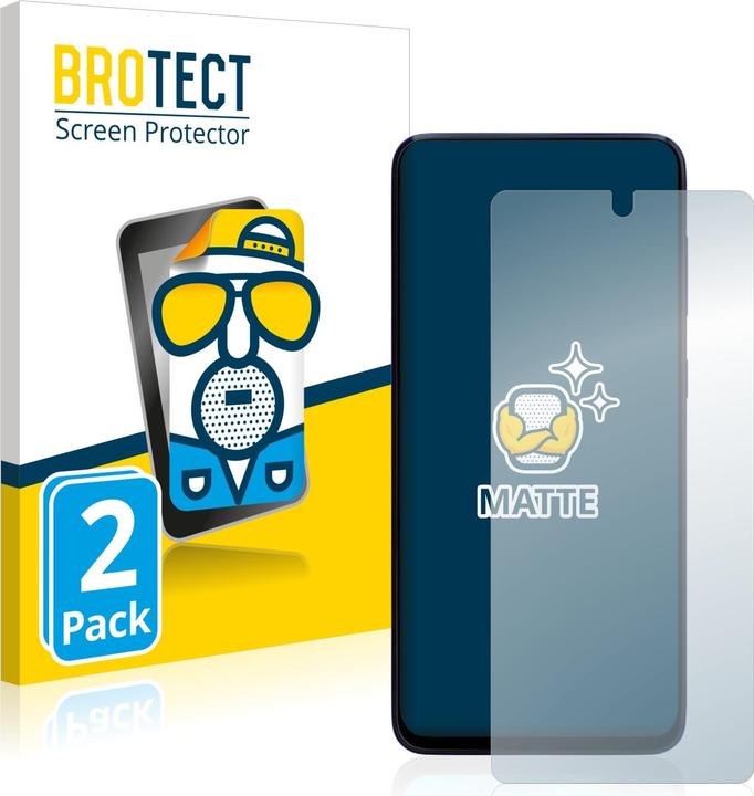 Actual product image BROTECT Anti-glare screen protector matt (2 Piece, Samsung Galaxy M51)