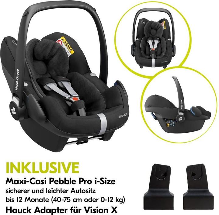 Produktbild Hauck 3in1 Kinderwagen-Set Vision X Trio Set Silver