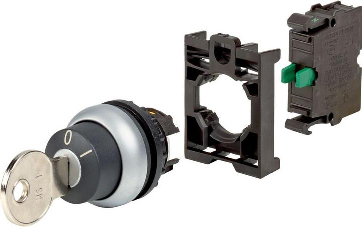Immagine prodotto Eaton M22-WS-K10-BVP Interruttore a chiave anello anteriore in plastica nero 1 pz.