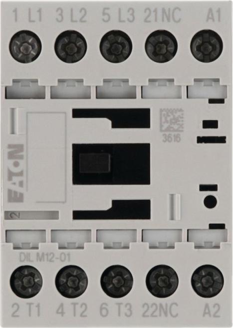 Actual product image Eaton Power contactor DILM12-01 24V50/60HZ 5.5kW/400V AC