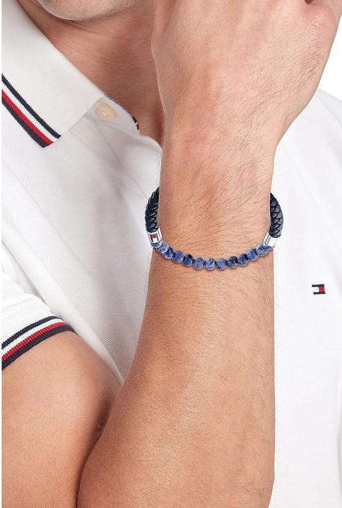 Immagine prodotto Tommy Hilfiger OriginálnÃ koženÃ½ náramek se sodalitem 2790475 (23 cm, Cuoio)
