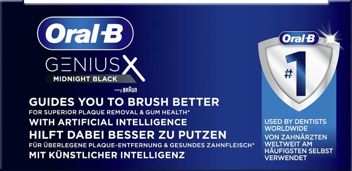Actual product image Oral-B Genius X Electric Toothbrush Black (Oscillating toothbrush)