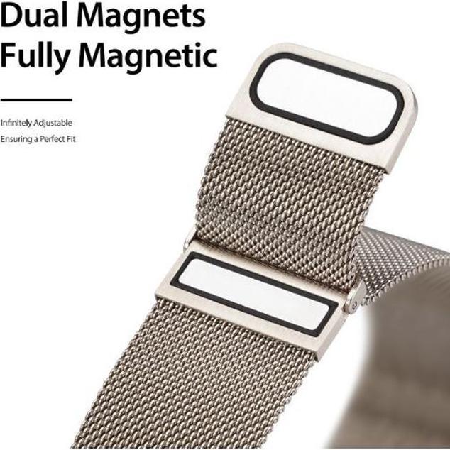 Actual product image Dux Ducis Milanese Series Stainless Steel Replacement Bracelet (45 mm, 22 mm, Stainless steel, Gear S3 Frontier, Galaxy Watch 3, Gear S3 Classic)