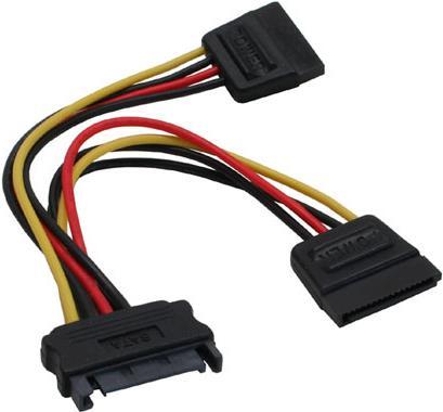Produktbild InLine SATA Strom-Y-Kabel SATA Lasche