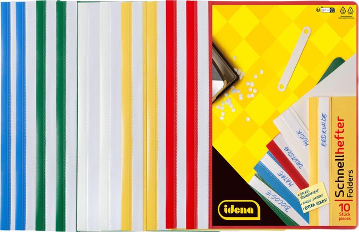 Actual product image Idena A4 PP loose-leaf binder 5 colours 10 pieces (A4, 10 x)