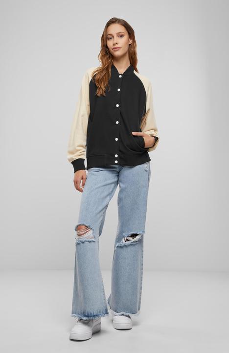 Produktbild Urban Classics Ladies Light Terry Raglan College Jacket - 166857 (XXL)