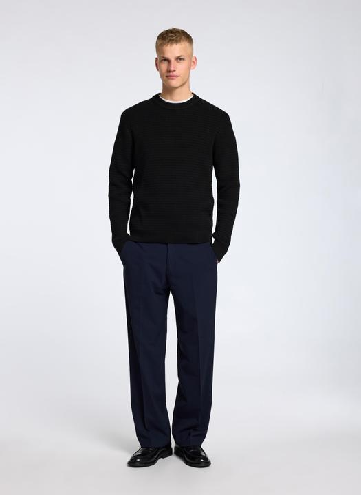 Actual product image Selected Homme Slhtheo Ls Knit Structure Crew Neck (XL)