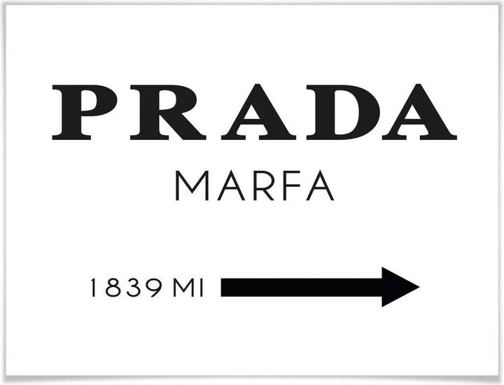 Immagine prodotto Trenddeko Poster Prada Marfa 60 x 50 cm, carta (60 x 50 cm)