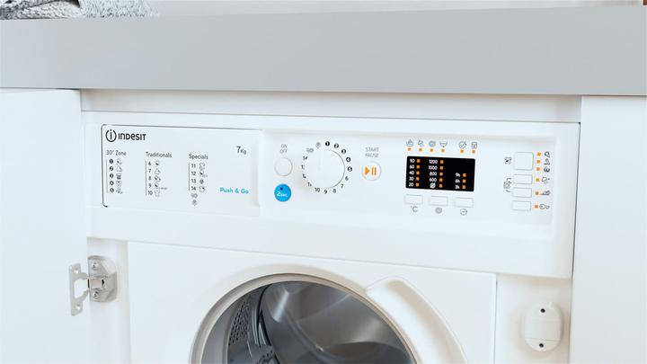 Actual product image Indesit BI WMIL 71252 EU N front loading washing machine 7 kg 1200 rpm White (7 kg, Left, EU plug)