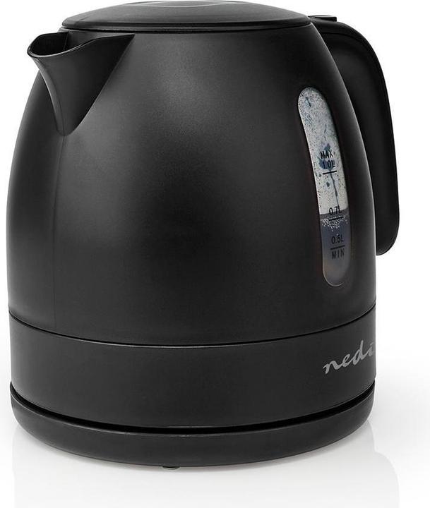 Nedis Wasserkocher - 360°-Drehsockel - Boil-dry protection - Wasserstandsanzeige - Sicherheitsdeck (1 l, EU-Stecker)