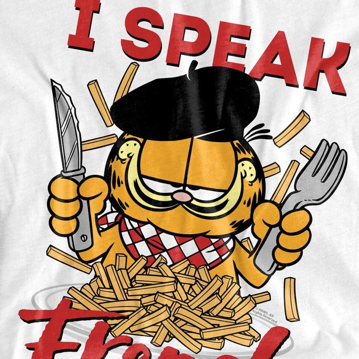 Actual product image Garfield Mens Speaking Love T-Shirt (XXL)