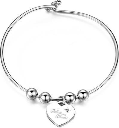 Produktbild Sagapo S'AgapÃµ - Solid steel bracelet Be My Always Follow Your Dreams SBM19 (100% Edelstahl)
