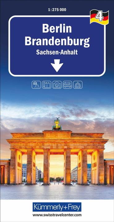 Produktbild Kmmerly+Frey Regional-Strassenkarte 4 Berlin Brandenburg 1:275.000