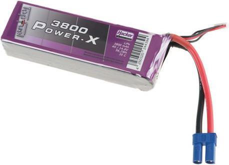 Actual product image Hacker TopFuel LiPo Battery 14.8V 3800mAh 35C (14.40 V, 3800 mAh)
