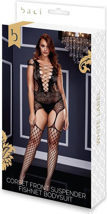 Immagine prodotto Baci Body a rete con corsetto e bretelle (XXL)
