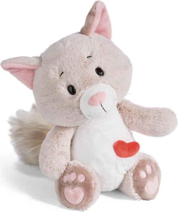 NICI Plüschfigur Love Katze 35cm grau (35 cm)