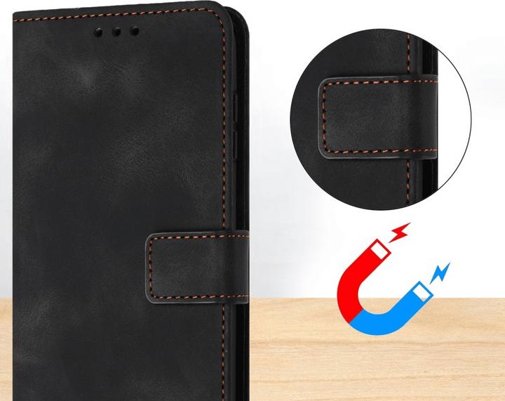 Actual product image Cover-Discount Wildleder Look Etui im Vintage Design (Samsung Galaxy S25 Ultra)