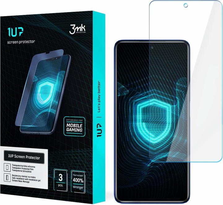 Actual product image 3MK Folia 1UP Xiaomi POCO X3 Pro Gaming 3 vnt. (3 Piece, Xiaomi Poco X3 Pro)