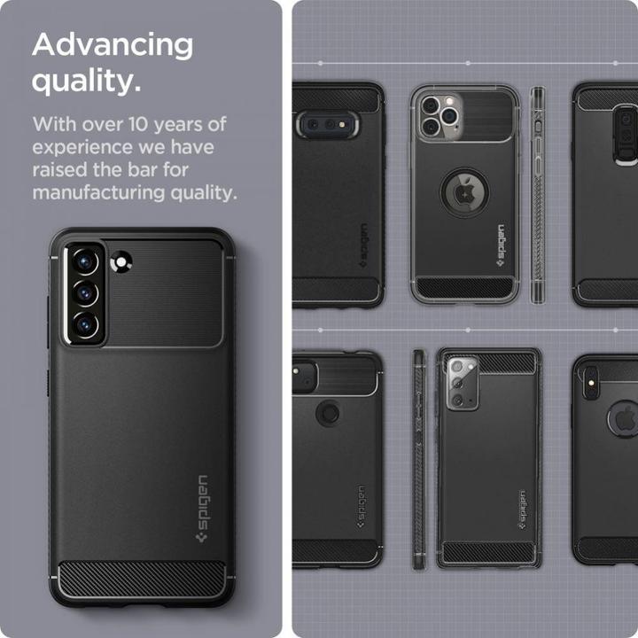 Actual product image Spigen Rugged Armor (Samsung Galaxy S21 FE)
