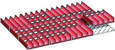 Image du produit Lista Kit de compartimentation pour dimensions de tiroirs 459 x 612 mm