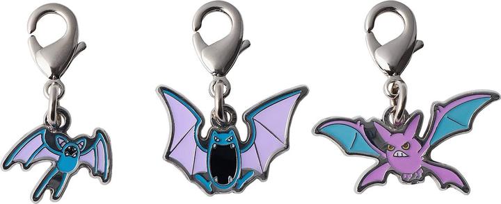 Pokémon Pokemon Center - Zubat, Golbat und Crobat Schlüsselanhänger - 3 Stück